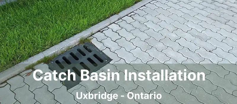  Catch Basin Installation Uxbridge - Ontario